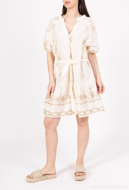 (11€ la pièce) TUNIQUE LONGUE FLUIDE EN COTON & VISCOSE EVASÉE - COLLECTION ATHÉNA 25VET01