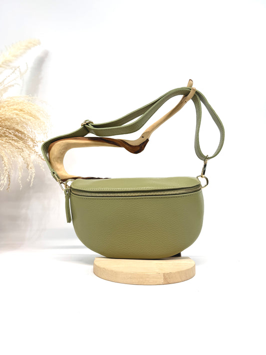 BANANE MOYENNE SAC EN CUIR GRAINÉ ITALIEN