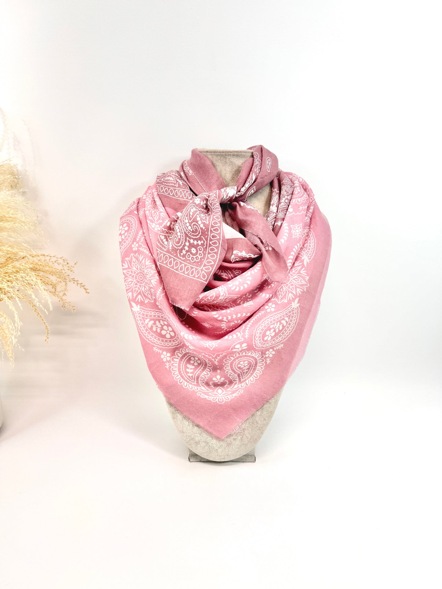 CARRÉ FOULARD BANDANA FIN PRINTANIER CA26-23