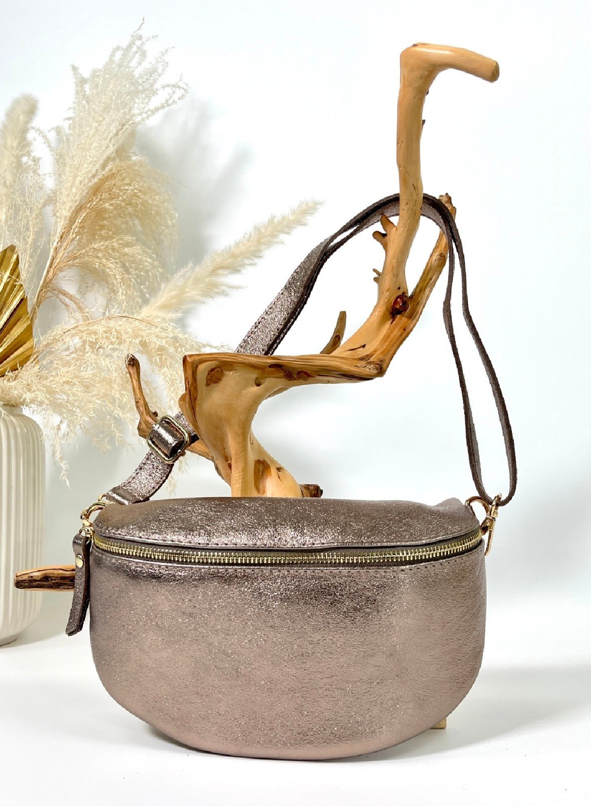 BANANE MOYENNE SAC EN CUIR BRILLANT