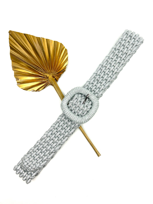 ALYA 910237 Braided Synthetic Belt with Round Loop