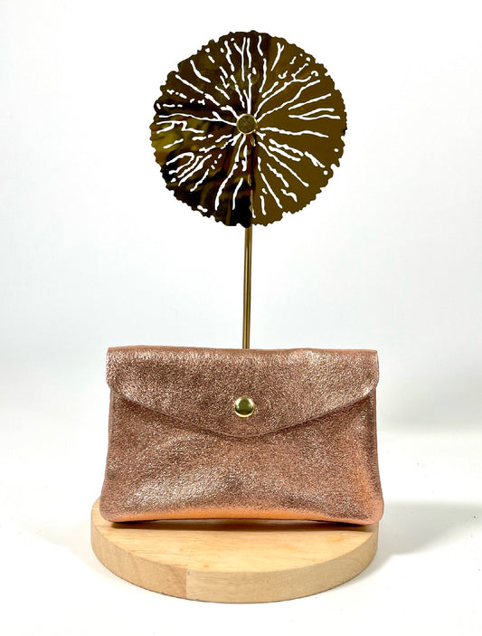 LOT DE 2 GRAND PORTE MONNAIE EN CUIR ÉLÉONORE ENV160