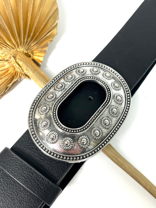 CEINTURE ÉLASTIQUE À BOUCLE ULTRA DETAILLÉE À PETITES FLEURS DE TOURNESOL LOÏS 910258