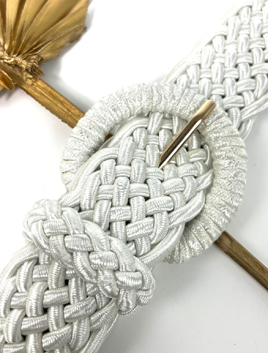 LOUANE 910234 ULTRA MODERN PASTEL WOVEN SYNTHETIC BELT WITH ROUND LOOP