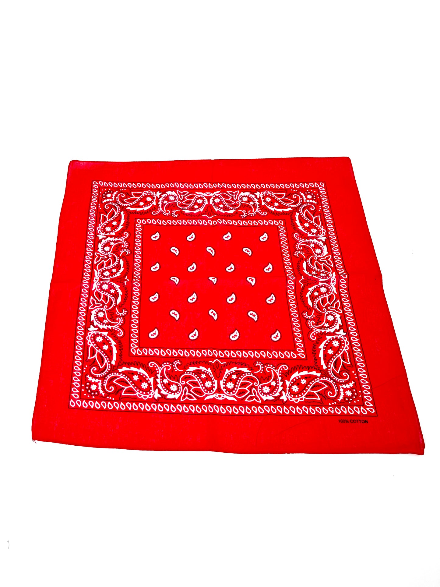 LOT 20 PCS FOULARD BANDANA COTON IMPRIME CACHEMIRE