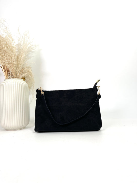 SAC EN CUIR POCHETTE BANDOULIÈRE SIERRA EN DAIM SUEDE