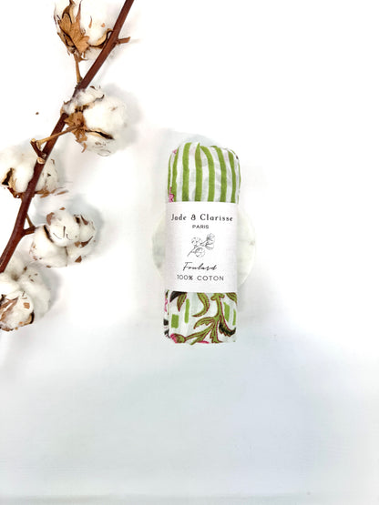 LOT DE 2 FOULARD ROULEAU DE COTON 26COT07