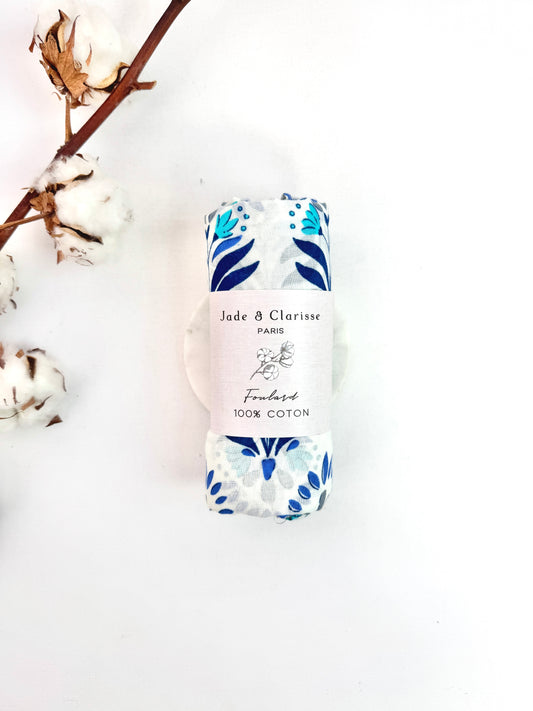 (4€50 la pièce) LOT DE 2 FOULARD 26COT04 ROULEAU DE COTON