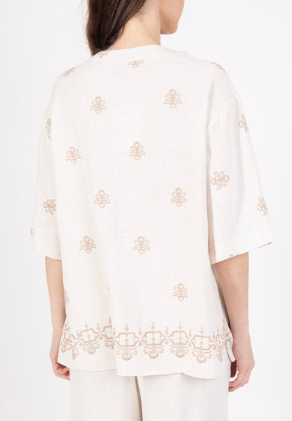 (10€ la pièce) LOT DE 4 BLOUSE PALAZZO EN LIN & COTON - COLLECTION RIVIERA CHIC 25VET08