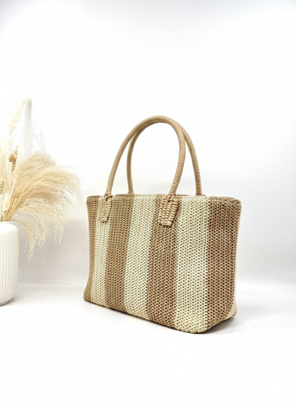 SAC CABAS DE PLAGE EN PAPIER SINALOA BICOLOR SC2604