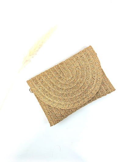 SAC POCHETTE D'ÉTÉ "Bohème"  PAPIER STRESSÉ SOLEIL & ANSE SC2607