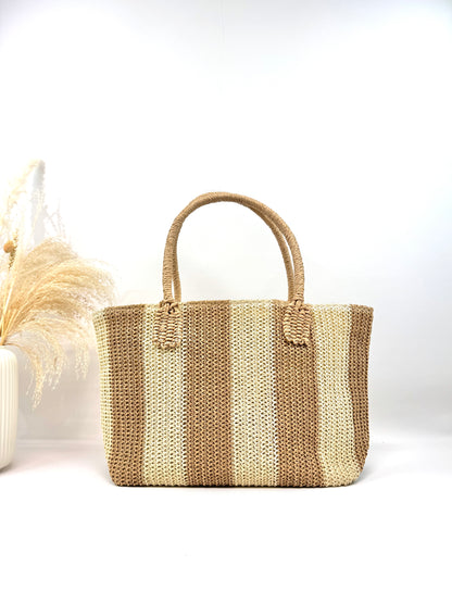 SAC CABAS DE PLAGE EN PAPIER SINALOA BICOLOR SC2604