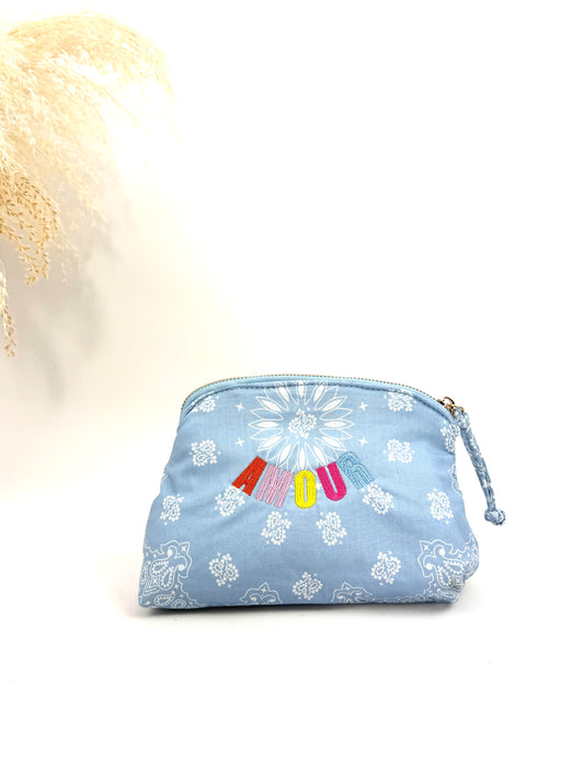 TROUSSE IMPRIMÉ BANDANA BRODERIE "Amour multi "SC2630