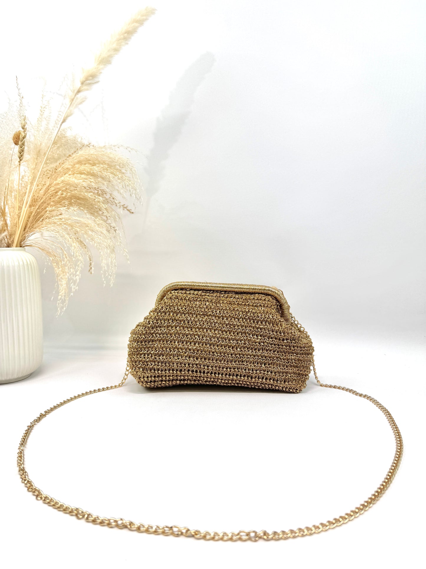 SAC BOURSE CLIP BOHÈME DORÉE SC2608