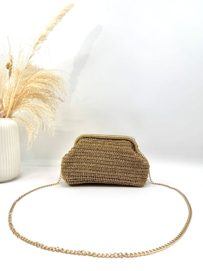 SAC BOURSE CLIP BOHÈME DORÉE SC2608