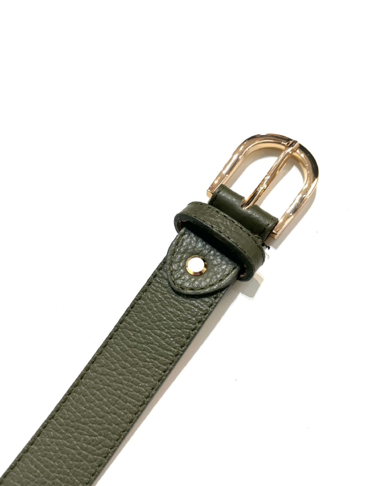 (7€50 pièce) LOT DE 4 CEINTURE CUIR ITALIEN À BOUCLE DORÉE T85/T90/T95/100