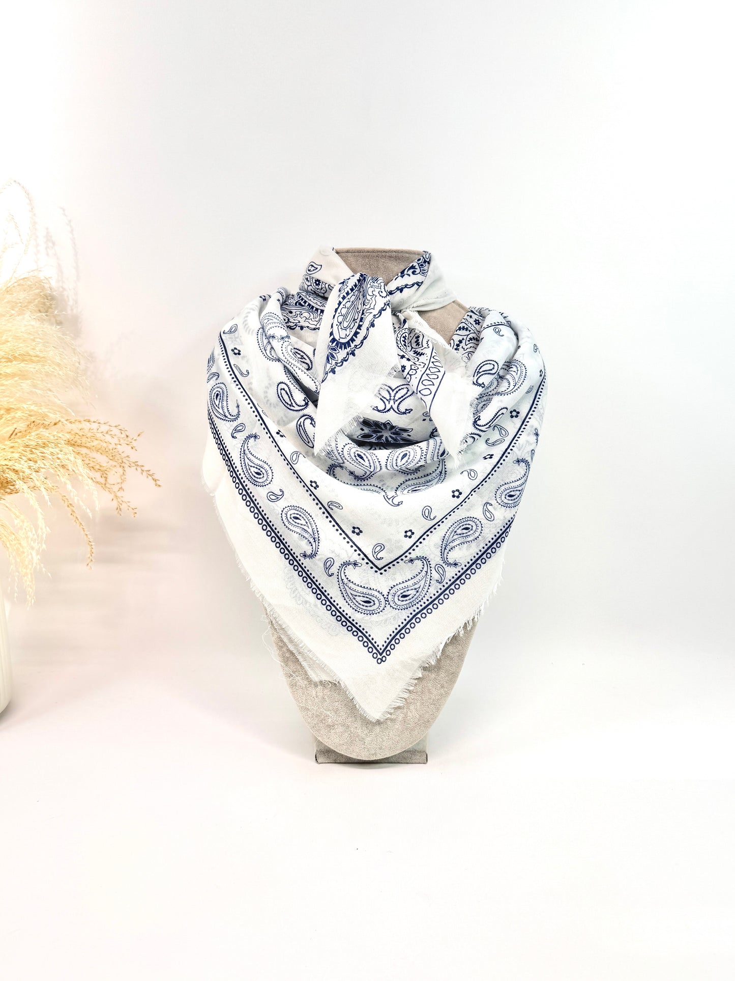 CARRÉ FOULARD BANDANA FIN PRINTANIER CA26-23