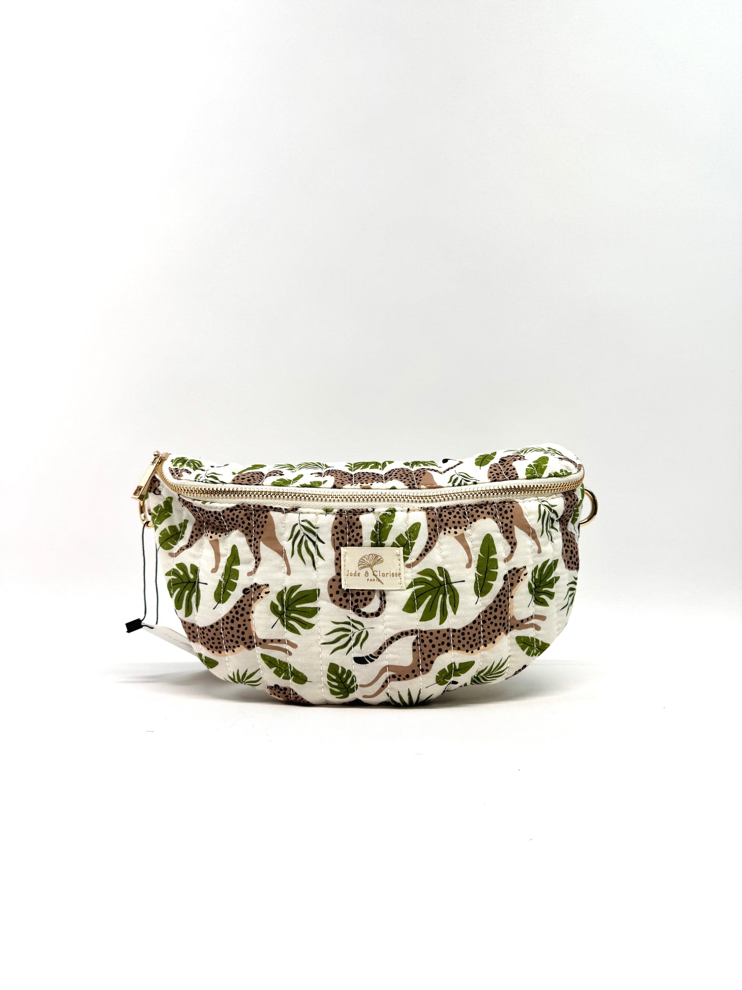 SAC BANANE MATELASSÉ IMPRIMÉ FÉLIN & TROPICAL SC2627