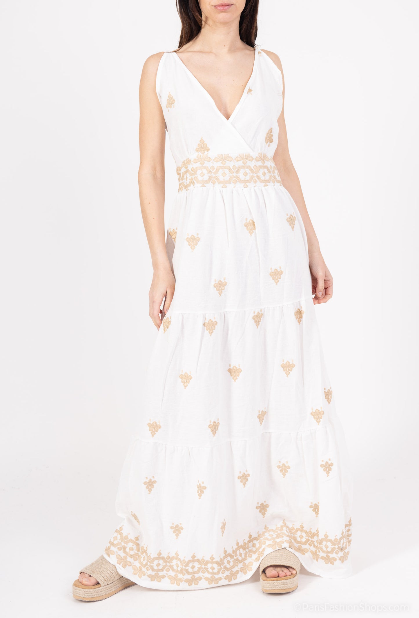 (13€ la pièce) LOT DE 4 ROBE PALAZZO COTON & LIN - COLLECTION RIVIERA CHIC 25VET04