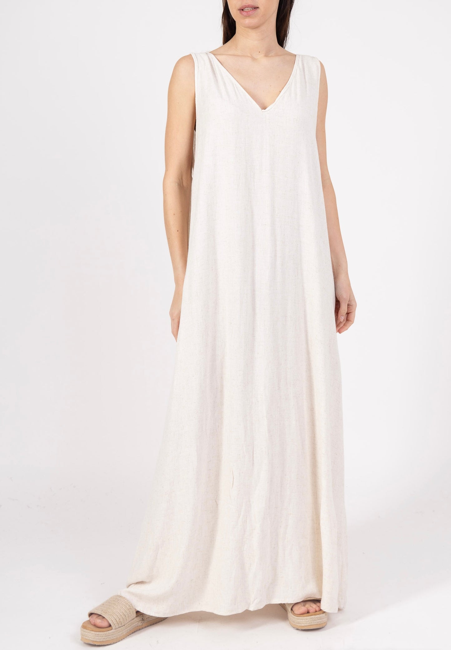 (13€ la pièce) LOT DE 4 ROBE FLUIDE COTON & LIN - COLLECTION DÉESSE BOHÈME 25VET11