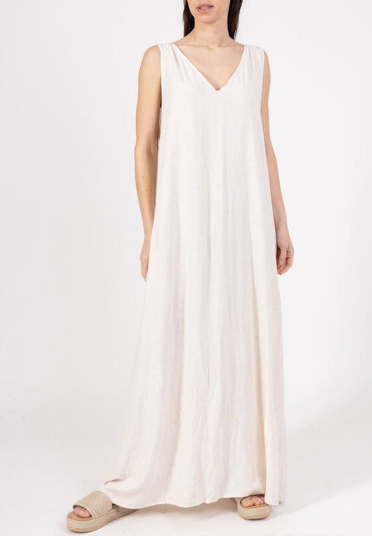 (13€ la pièce) LOT DE 4 ROBE FLUIDE COTON & LIN - COLLECTION DÉESSE BOHÈME 25VET11