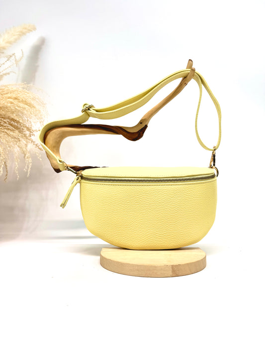 BANANE MOYENNE SAC EN CUIR GRAINÉ ITALIEN