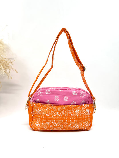 SAC BANDANA BICOLORE EN COTON "L'amour" SC2623