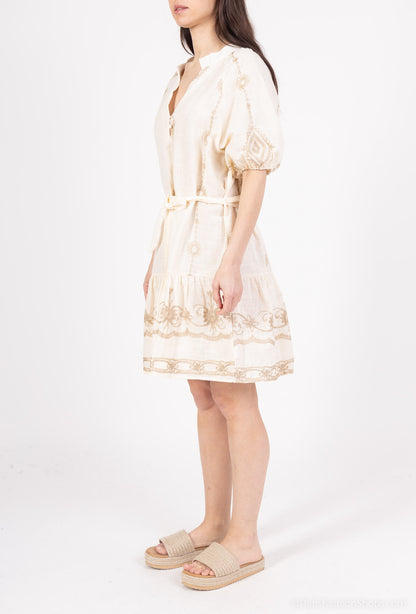 (11€ la pièce) TUNIQUE LONGUE FLUIDE EN COTON & VISCOSE EVASÉE - COLLECTION ATHÉNA 25VET01