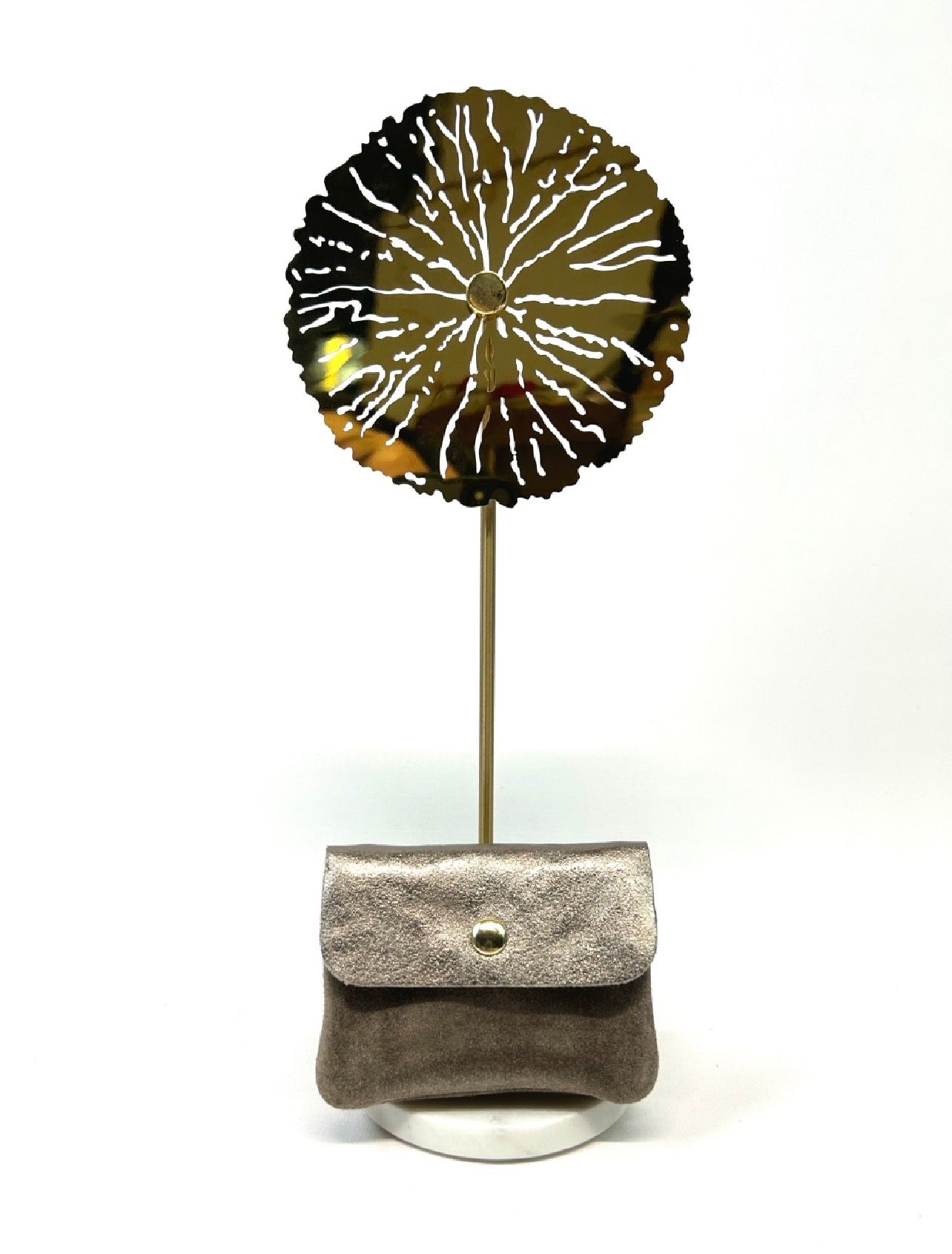 LOT DE 2 PORTE MONNAIE EN CUIR JOSÉPHINE BI-MATIÈRE VACHETTE VÉRITABLE