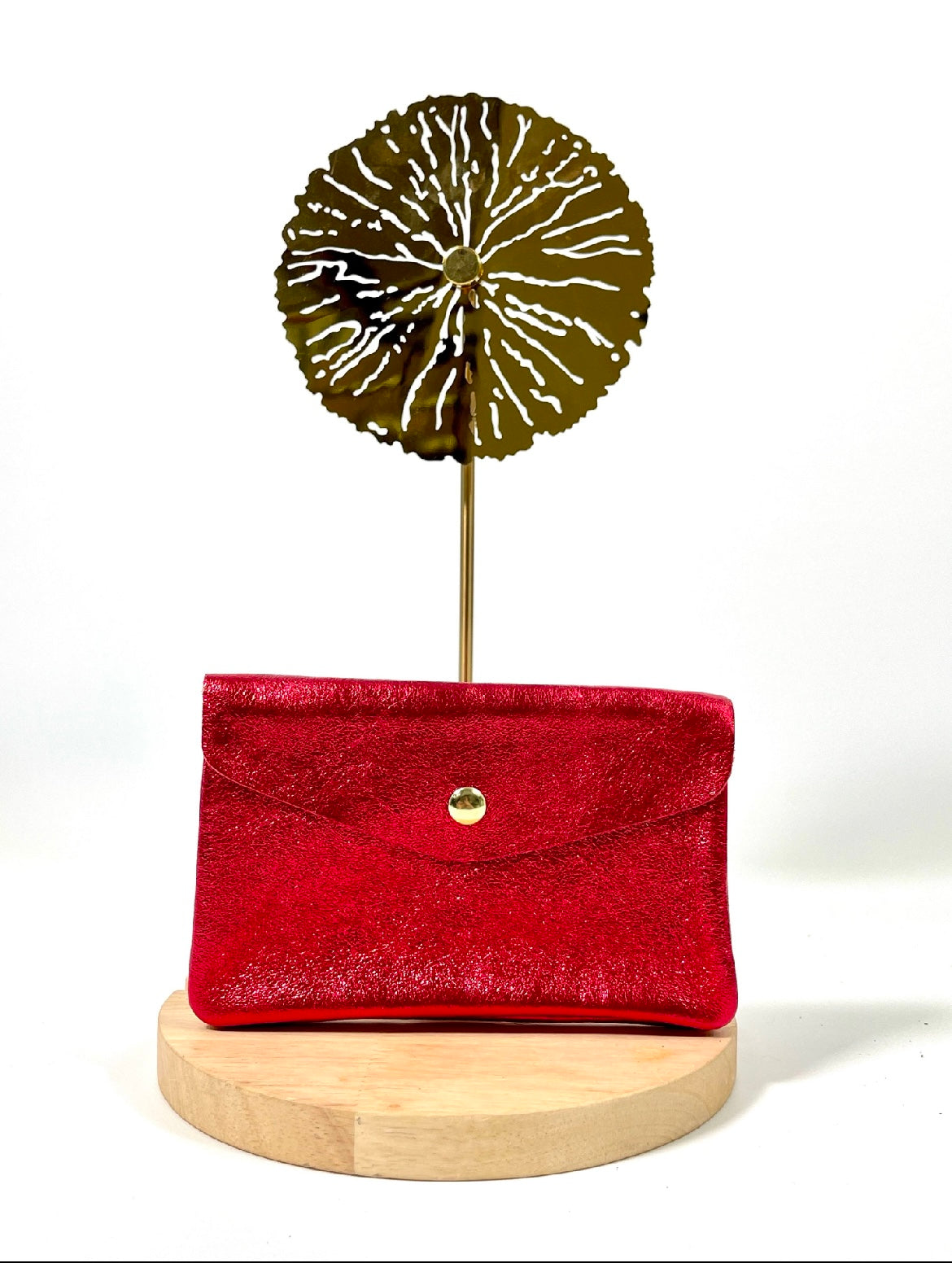 LOT DE 2 GRAND PORTE MONNAIE EN CUIR ÉLÉONORE ENV160