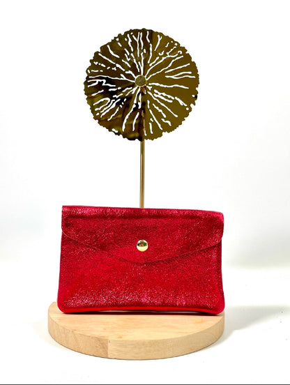 LOT DE 2 GRAND PORTE MONNAIE EN CUIR ÉLÉONORE ENV160