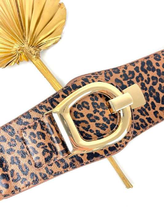 CEINTURE ÉLASTIQUE IMPRIMÉ LEOPARD LOUISE 910235