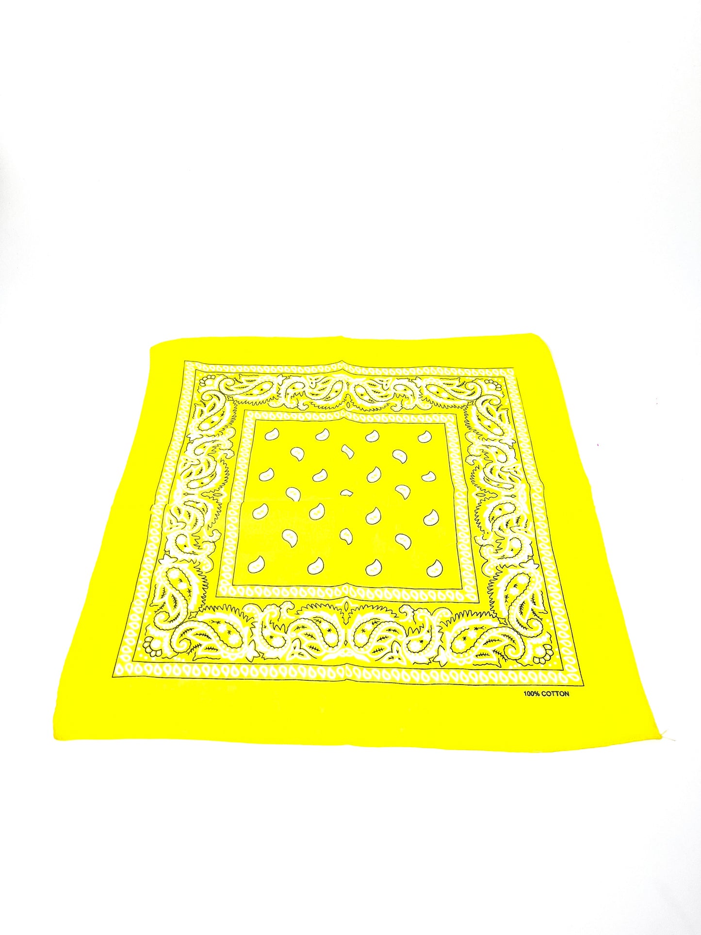 LOT 20 PCS FOULARD BANDANA COTON IMPRIME CACHEMIRE