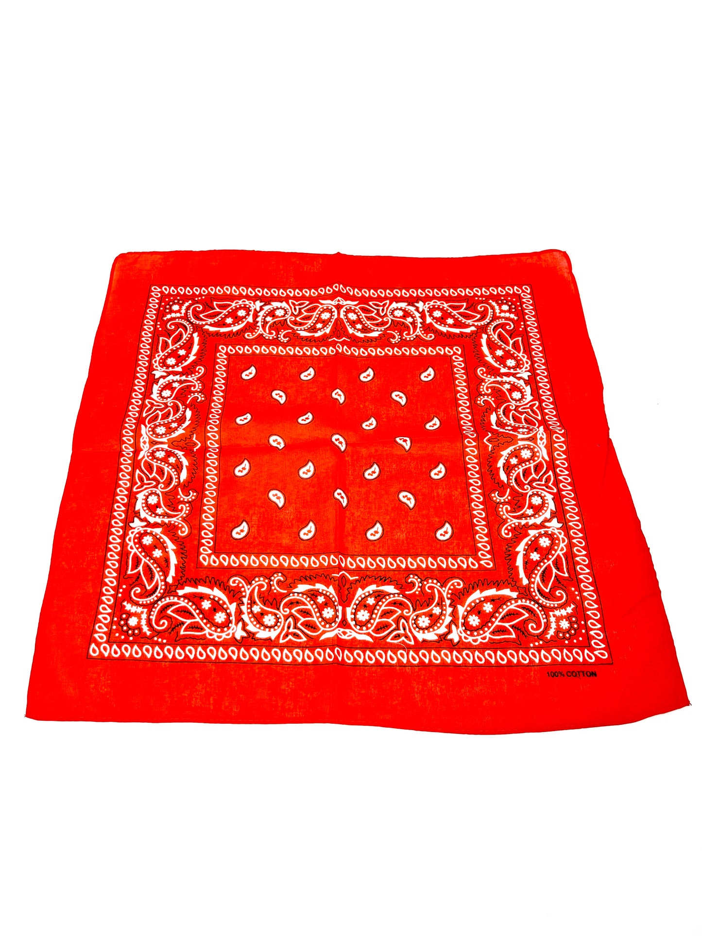 LOT 20 PCS FOULARD BANDANA COTON IMPRIME CACHEMIRE
