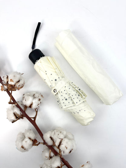 12-Piece Assortment of Solid Color Automatic Folding Nylon Umbrellas with Rhinestones - P5005C