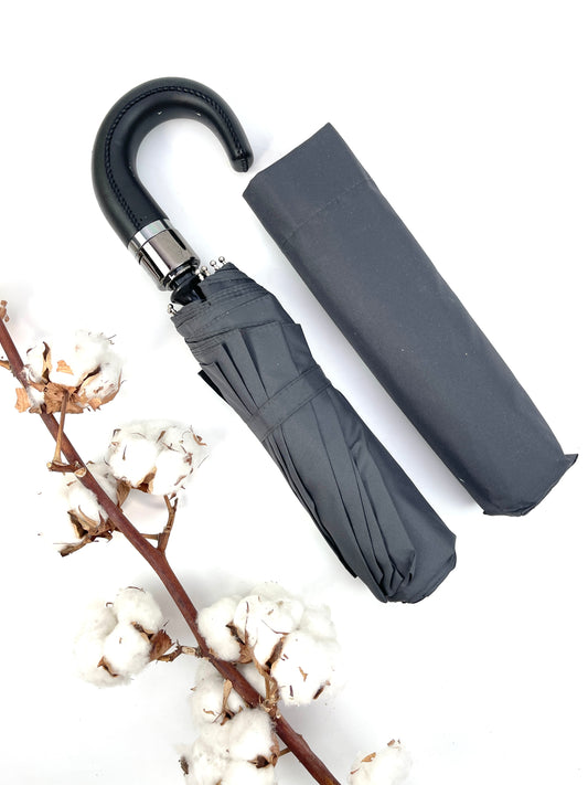 ASSORTIMENT 12 PCS PARAPLUIE PLIANT AUTOMATIQUE EN NYLON DE COULEUR UNIE-P5006C