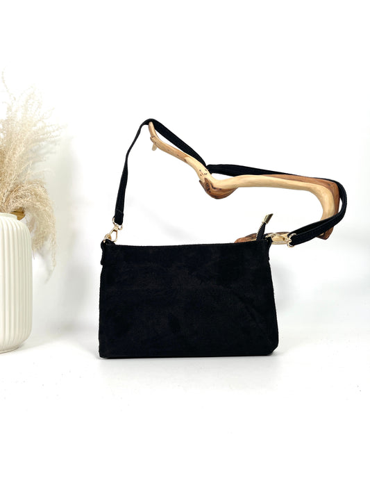 SAC EN CUIR POCHETTE BANDOULIÈRE SIERRA EN DAIM SUEDE