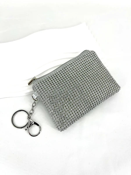 PETIT PORTE MONNAIE FIN GRIGRI À STRASS ZIPÉ LAURINE SC2313