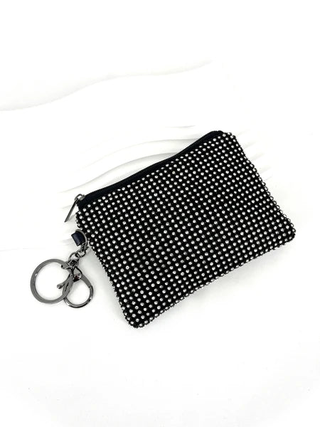 PETIT PORTE MONNAIE FIN GRIGRI À STRASS ZIPÉ LAURINE SC2313